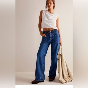 Free people Palmer cuffed jeans